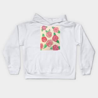 Pink Roses Kids Hoodie